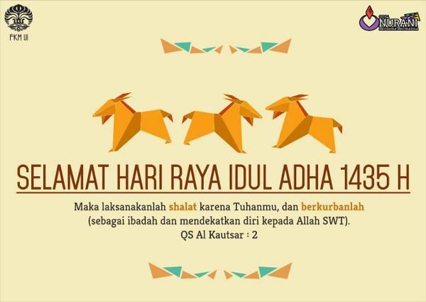 Nurani_FKMUI's tweet image. Keluarga besar Nurani FKM UI 2014 mengucapkan Selamat Hari Raya Idul Adha 10 Dzulhijjah 1435H @FKMUI2012
@FKMUI2011