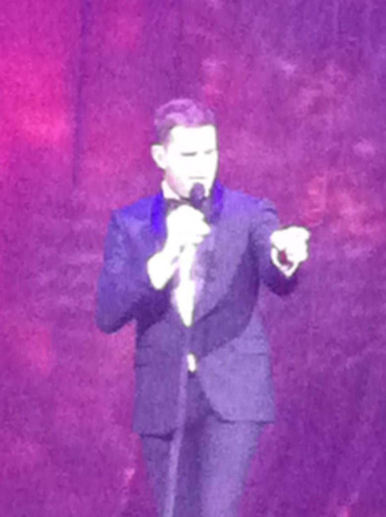 Happy birthday from Michael Buble and musician from Bahamas. Have a great day. 