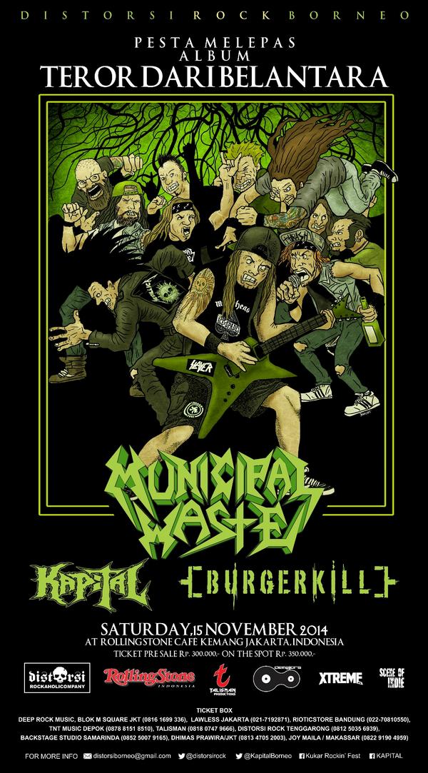 Stoked about our first ever show in the Far East! Nov. 15th at Rolling Stone in Jakarta, Indonesia! Check the flyer!