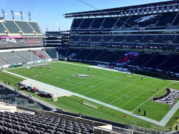 First look --- Lincoln Financial Field - Philadelphia, PA @STLouisRams at @Eagles coming up at 1pm ET