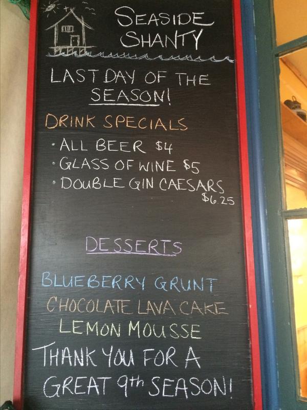 Come visit us on our last day of the season and check out our specials!!