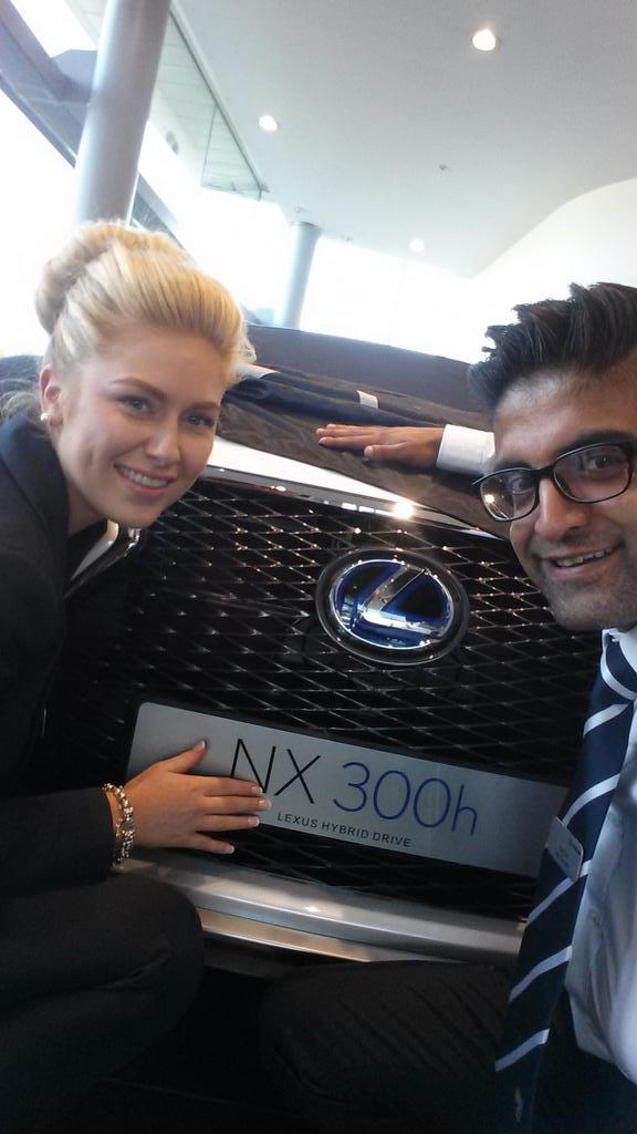 Amy_Lexus's tweet photo. Little Sneaky Peak of the NX300h WITH Sajid at Lexus Bradford 😄 @BradfordLexus http://t.co/aDhCEq8EMI