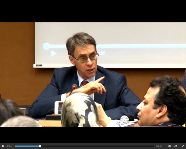 KenRoth's tweet photo. My presentation on #Egypt Rabaa massacre at UN Human Rights Council side event (begins 10:15): http://t.co/AS82zcdWOP http://t.co/u1m3ltw5T3