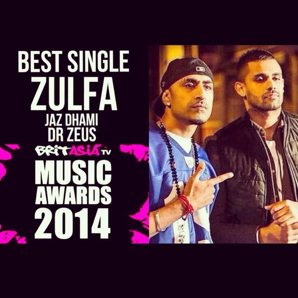 THEJAZDHAMI's tweet image. Thanks to @BritAsiaTV &amp;amp; All the fans for the Best Single award wid my homie @drzeusworld #zulfa #jazdhami #zeus
