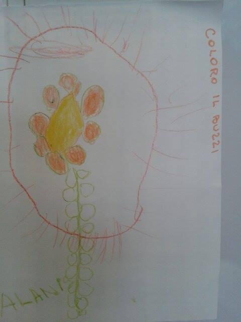 AssociazioneOBM's tweet image. Continua #Bimbiinfiera! Questo il #capolavoro della piccola artista Alanis! #coloro il #Buzzi