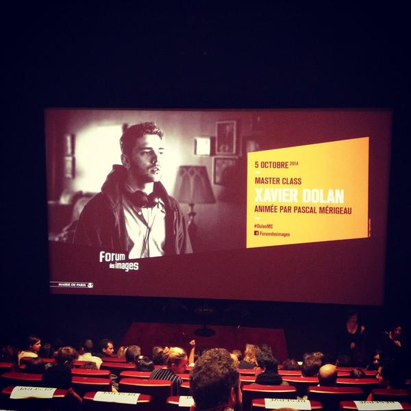 audepep1's tweet photo. 🎬MASTER CLASS XAVIER DOLAN .. AND THE DREAM COMES TRUE #DolanMC  merci @spleenbibiboy pour l'invitation👏😘 http://t.co/EqXykl93zX