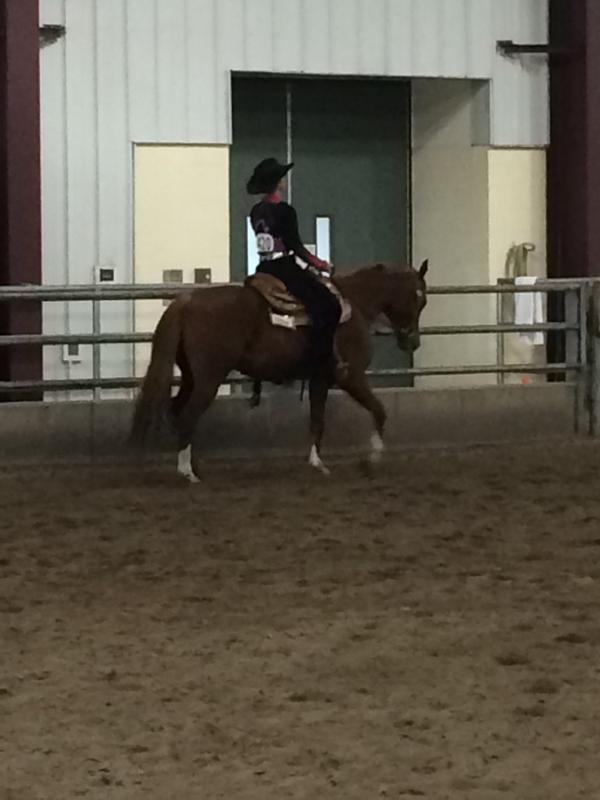Jillian riding in her class aboard 'Neigh'. #ihsa #riponequestrian