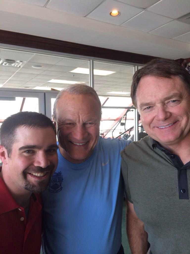 In honor of birthday, I share this photo I took with him back in August. Happy birthday coach!! 