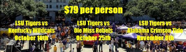 AMPartyBusLimos's tweet image. #LSU #Tigers #tailgating special $79pp! #Wildcats, #Rebels #Alabama Crimson Tide ampartybus.com/tailgating