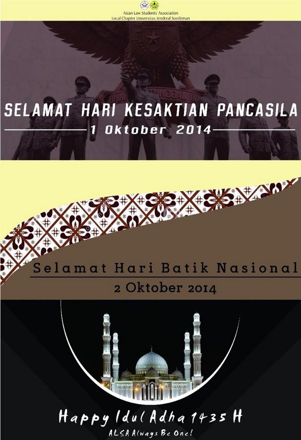 Halo teman2! Selamat Hari Kesaktian Pancasila, Hari Batik Nasional &amp; Idul Adha 1435H!😊❤️ <a href="/IBBUnsoed/">Recht Basketball</a>