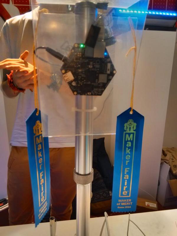 Apio_1's tweet photo. Maker of Merit! @MakerFaireRome #IoT #I4T #internetforthings #MFR14 http://t.co/zwUj86HzqA
