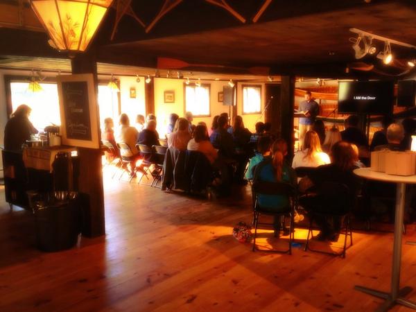 MitchPinion's tweet photo. What a great morning worshipping @RivertownVT as we continued through 'Jesus according to Jesus' http://t.co/zdRF9VXfyi
