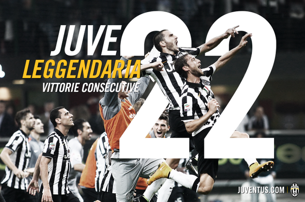 juventusfcid's tweet photo. Kemenangan malam ini kembali mencatatkan rekor bagi kami di Serie A: 22 kemenangan kandang beruntun. #ForzaJuve http://t.co/x7I8MWrflI