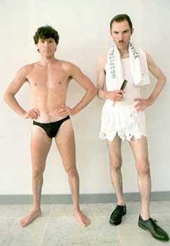 Happy birthday to Russell Mael of And good luck with your budgie-smuggling sideline 