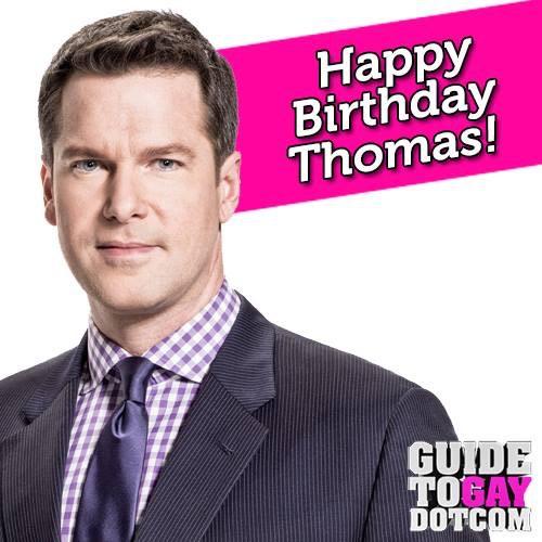 HAPPY BIRTHDAY !!!  Via "big birthday smooch to the incredibly lovely Thomas Roberts" 