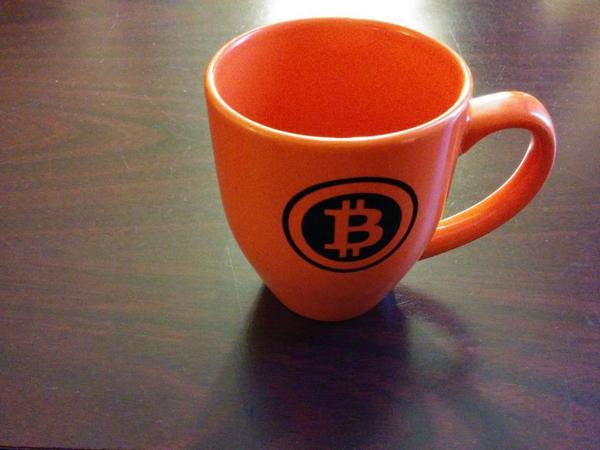 aantonop's tweet photo. Got a wonderful bitcoin mug as a gift from http://t.co/vZX9FCH8vB http://t.co/ELZMfmHSbQ