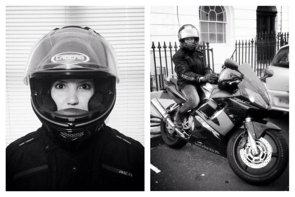 Layla_Harrison's tweet image. So this finally happened!😁
#Peteisveryhappy
#bikerchick
#squishedcheeks