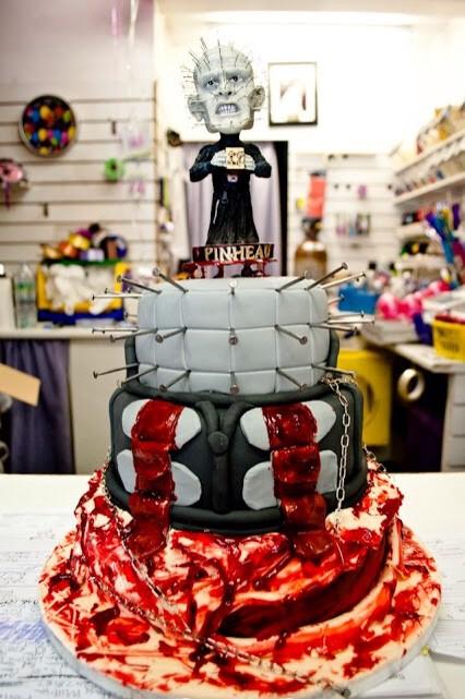 Happy Birthday Clive Barker! HELLRAISER Cake by Alternative Celebrant 