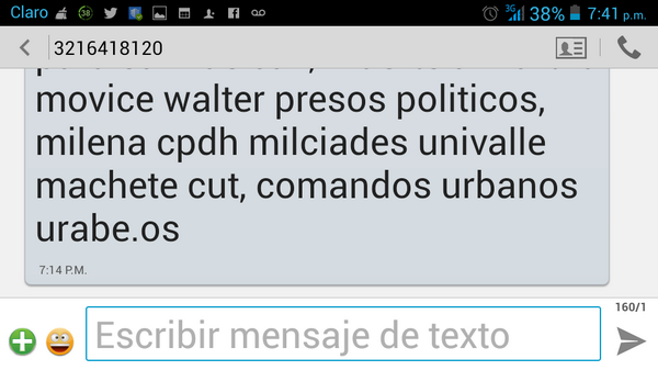 paloseco2014's tweet photo. De nuevo amenazas. Ahora los Urabeños ponen ultimatum http://t.co/RX8ibILcXi