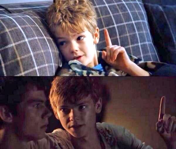 по левую руку от меня. томас ньют и минхо. фильм про левую руку от меня. фильм "я-четвёртый"/i am number four(2011). томас сангстер гиф.