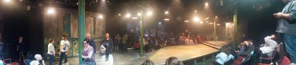 sholmberg's tweet image. To give a sense of it all. Last break is winding down. To the Furies! #allourtragic #ancientdrama #dentheatre