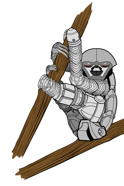 solomonster's tweet photo. “@koreykleber: @solomonster I thought you weren't building it. http://t.co/AE8mnP1e8A” #robotsloth