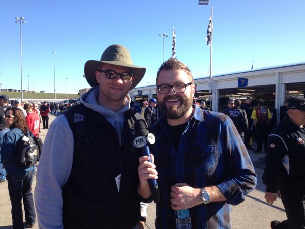WNJenkins's tweet image. Thx @RutledgeWood for "interviewing" me @NASCAR #HC400. Beat @adamferrara &amp;amp; @TannerFoust @HISTORY @TopGear_America