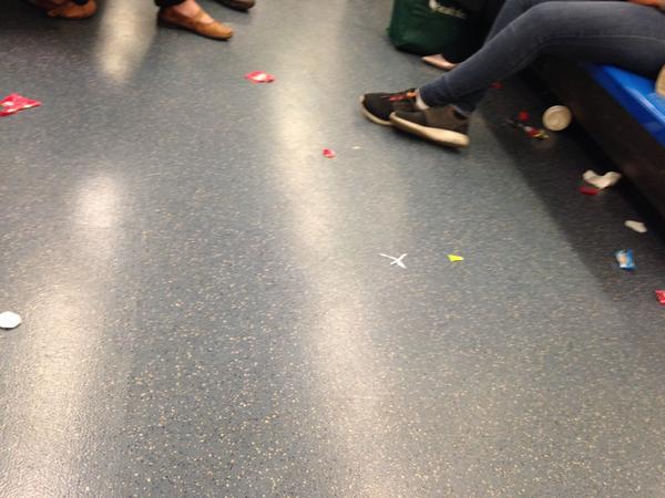 FunnerPATH's tweet image. This is an outrage! Clean is priority 1! RT @BlountsFolly: So much for @PATHTrain at least being clean #pathfail