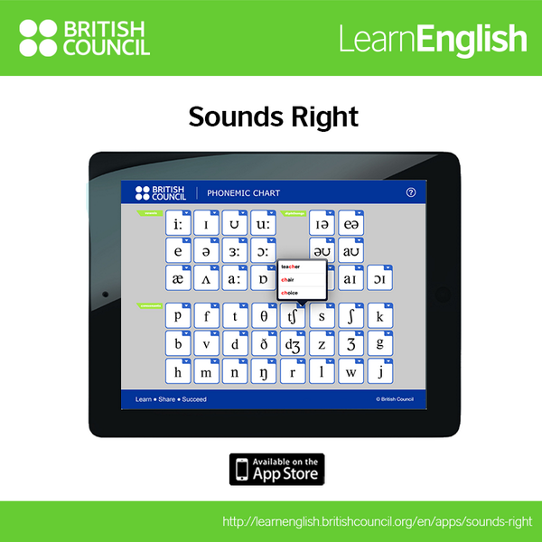 LearnEnglish_BC's tweet photo. Check out our free pronunciation app for iOS http://t.co/5Nh6DPXJwK  and online practice http://t.co/YmB1ftzOtk http://t.co/HNT1Dw96ql