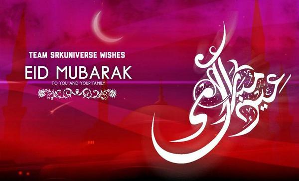 SRKUniverse's tweet image. Team SRKUniverse wishes Eid Mubarak to you and your family. :)