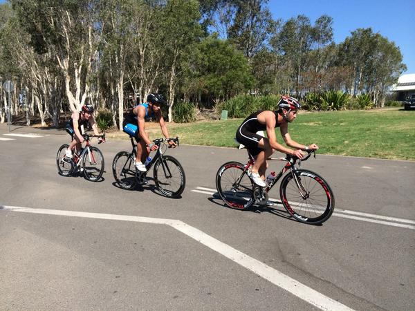 TriathlonZone's tweet photo. These three are racing for 2nd #TriF1 @mainy_tri Nuru Somi and Corey Benham http://t.co/xa1E2xRtrW