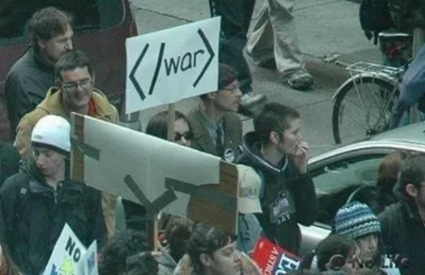 CodeSignalCom's tweet image. How CodeFighters protest the war! #codefights #stopthewar #programming