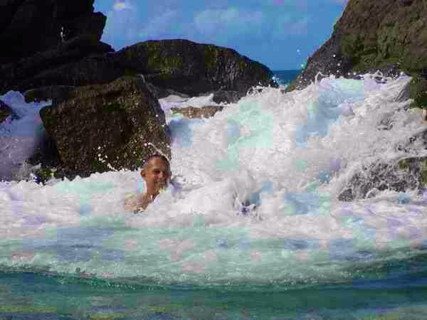 VICharters's tweet image. The bubbly pool on Jost Van Dyke. #BVI
