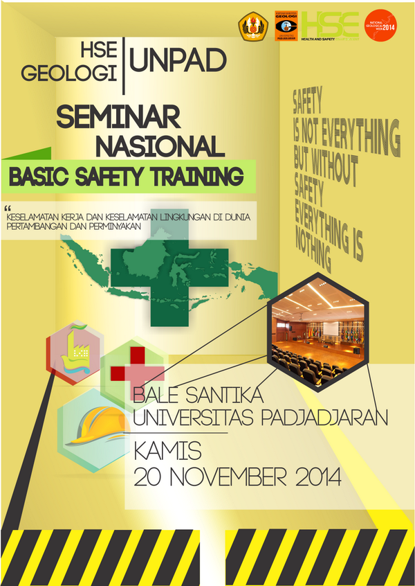 GeoUnpad's tweet photo. @HSEgeounpad juga mengadakan seminar nasional tentang keselamatan kerja di dunia perambangan dan perminyakan http://t.co/JYtXC1U6oD