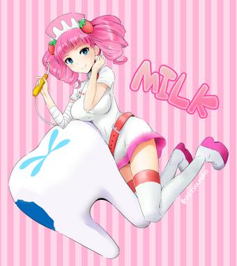 気晴らしにポップン使用キャラのミルク描いてみた。#ポップン 