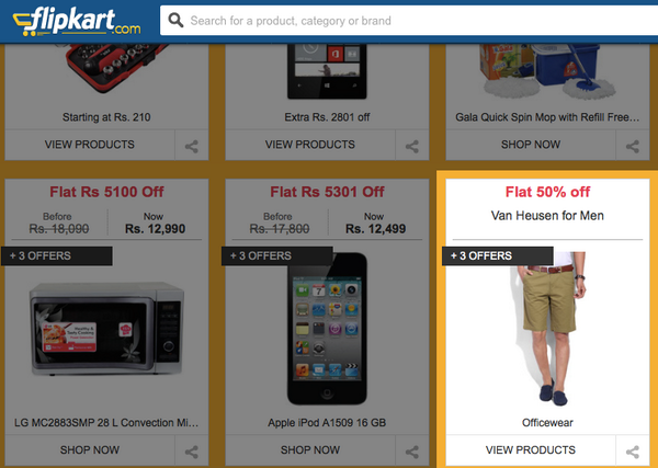 rameshsrivats's tweet photo. So Flipkart has an offer on Van Heusen officewear. And took the photo in the RSS office. http://t.co/tEufF9sRaM