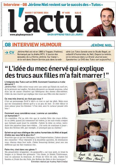 LouisonL's tweet image. #Actu @LaFermeJerome SORTIE DVD LE 7 OCTOBRE #lestutos #interviewhumour @agenceIMPR @STUDIOCANAL #studiobagel