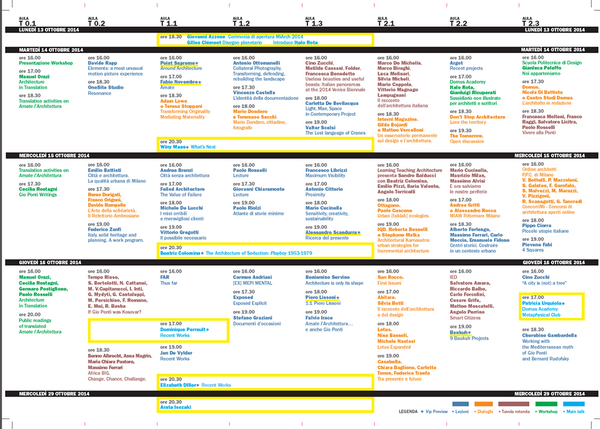 MiArch14's tweet photo. Online the final program of Mi/Arch. So many guests that's impossible to tag them all #architecture #festival #polimi http://t.co/ZuGTVOBkmx