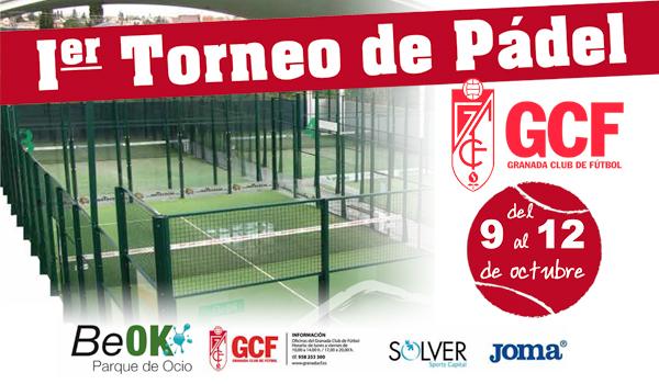 Este jueves comienza el I Torneo de Pádel GCF. ¡No te lo pierdas! ow.ly/CjOhv