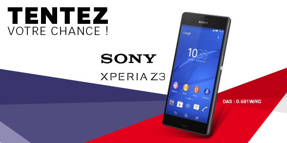 SFR's tweet photo. [Concours] Comme promis, on vous fait gagner un #XperiaZ3
avec nos amis @SonyXperiaFR ! RT+FOLLOW pour participer ! http://t.co/MGsm9DgrGj