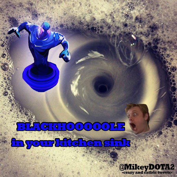 Faceit_Mikey's tweet photo. Quick. All dota2 players. Check your kitchen sinks!!! It might have... @TobiWanDOTA blackhoooooooleee #dota2 http://t.co/hyRapDngRC