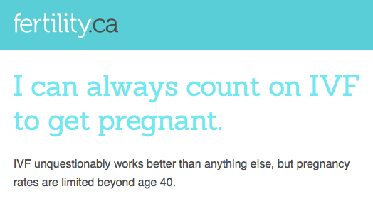 #FertilityMyths: I can always count on #IVF fertility.ca