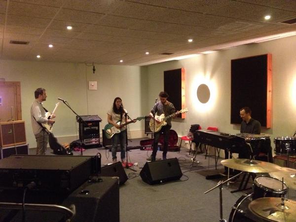 that's yer <a href="/mothmirror/">themoth&themirror</a> rehearsing for their first Edinburgh gig in 3 years!  catch them this Saturday <a href="/ThePleasance/">Pleasance</a>