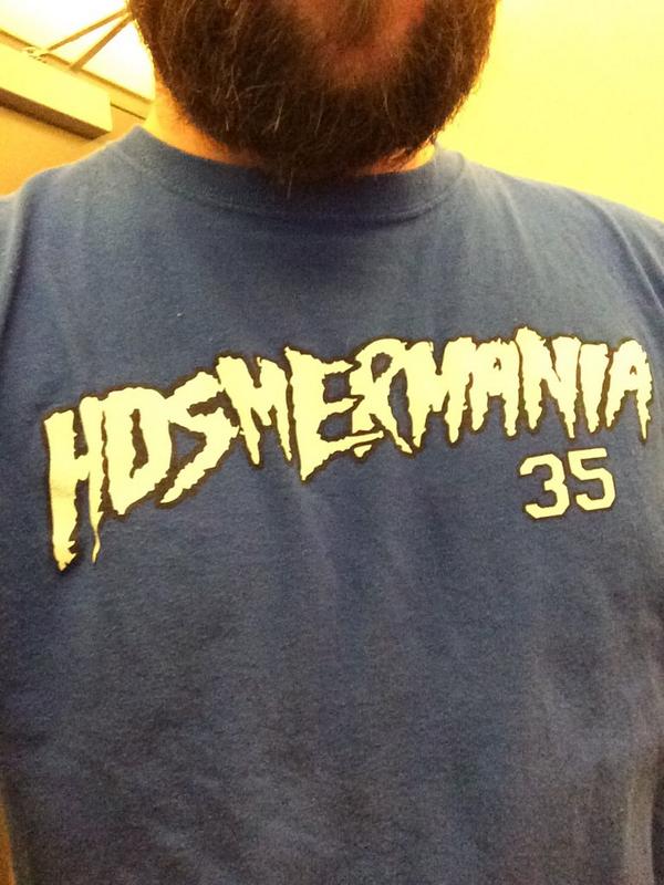 MarkTheOverseer's tweet photo. What you gonna do when #Hosmermania runs wild on you? #BeRoyalKC #BlueOctober #Hostober http://t.co/A7xNfer0sE