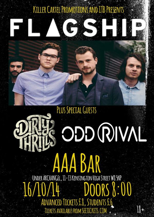 Next <a href="/killercartelpro/">Killer Cartel Promo</a> gig: Oct 16th with <a href="/FlagshipOffcl/">Flagship</a> support from <a href="/DirtyThrills/">Dirty Thrills</a> @oddrival 

#london #gig #live