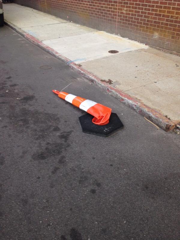 allymeyer44's tweet photo. Don't worry about that cone. It wasn't there for a reason anyway.....#happymonday http://t.co/D8kqGhXxO8