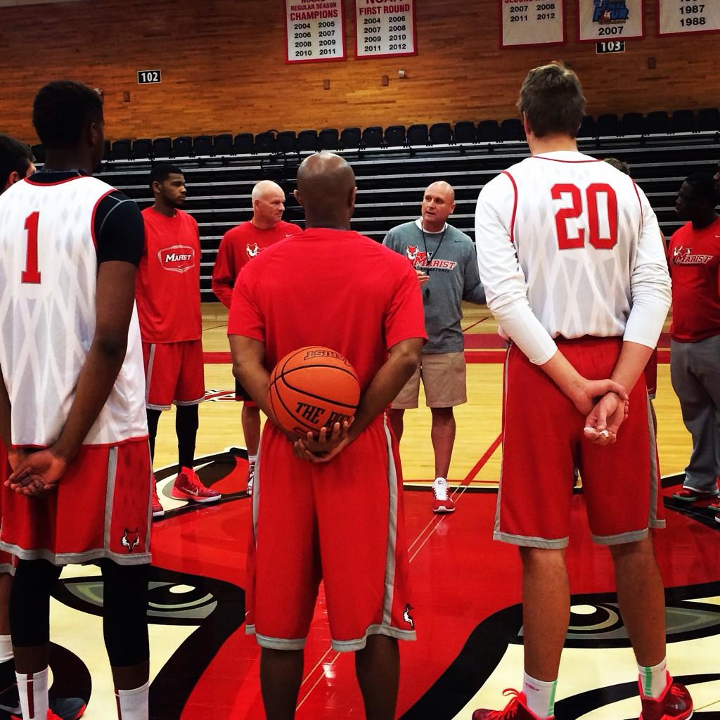 Marist Athletics on Twitter ".Coach_Maker addresses the Marist MBB
