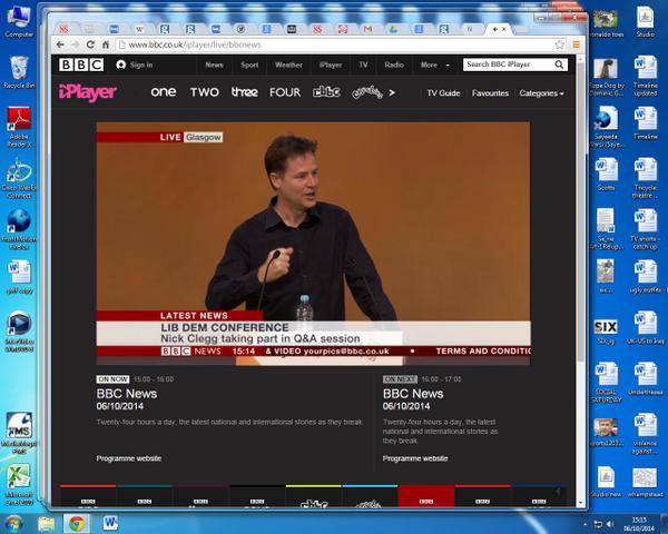GradUnemployed's tweet photo. @DaftLimmy @nick_clegg has gone #smartcasual http://t.co/46G2zfOyzW