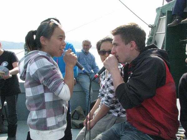 Day 15: #21TorngatDays Never a dull moment this summer! #KSP2014 "rocking' out" on the Robert Bradford!