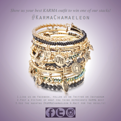 JewelleryKarma's tweet photo. #KARMAChamaeleon: post a picture wearing the KARMA outfit and win jewellery! #GenerosityIsKey #KARMA http://t.co/HK9BZmd1RE